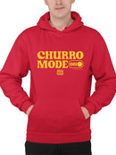 Churro Mode On Bold Retro  Design Men's Hoodie
