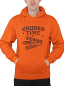 Churro Time Retro Starry Snack  Men's Hoodie