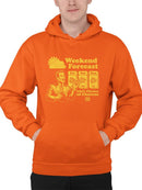 Weekend Forecast Graphic - Churro Fun Design Men's Hoodie