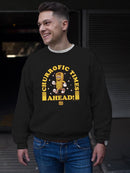 Churrofic Times Ahead Cartoon Snack Graphic - Fun Foodie Design Men's Sweatshirt