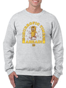 Churrofic Times Ahead Cartoon Snack Graphic - Fun Foodie Design Men's Sweatshirt