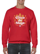 Cinco De Mayo Churros Festive Celebration Design Men's Sweatshirt