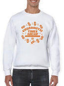 Churroiffic Times Ahead Fun Snack Graphic Men's Sweatshirt
