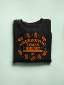 Churroiffic Times Ahead Fun Snack Graphic Women's Sweatshirt
