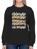 Colorful Churro  Art - Fun Graphic Print Women's Sweatshirt