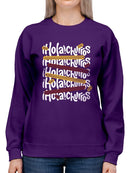 Colorful Churro  Art - Fun Graphic Print Women's Sweatshirt