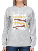 Colorful Churro  Art - Fun Graphic Print Women's Sweatshirt
