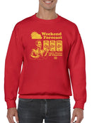 Weekend Forecast Graphic - Churro Fun Design Men's Sweatshirt