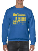 Weekend Forecast Graphic - Churro Fun Design Men's Sweatshirt