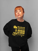 Weekend Forecast Graphic - Churro Fun Design Women's Sweatshirt