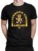 Churrofic Times Ahead Cartoon Snack Graphic - Fun Foodie Design Men's T-shirt
