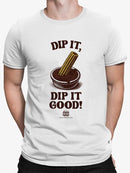 Churro Dipping Chocolate Artwork - Fun Dessert Lover  Men's T-shirt