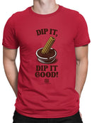 Churro Dipping Chocolate Artwork - Fun Dessert Lover  Men's T-shirt