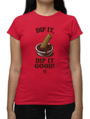 Churro Dipping Chocolate Artwork - Fun Dessert Lover   Women's T-shirt