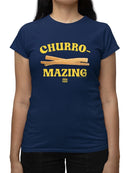 Churro-Mazing Fun Re Tro Foodie Design  Women's T-shirt