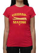 Churro-Mazing Fun Re Tro Foodie Design  Women's T-shirt