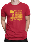 Weekend Forecast Graphic -  Churro Fun Design  Men's T-shirt
