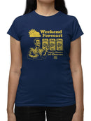Weekend Forecast Graphic -  Churro Fun Design   Women's T-shirt