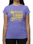 Weekend Forecast Graphic -  Churro Fun Design   Women's T-shirt