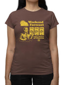 Weekend Forecast Graphic -  Churro Fun Design   Women's T-shirt