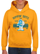 Taste the Fun Frozeti Dippin' Dots Retro Yeti Graphic Youth's Hoodie