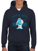 Taste the Fun Frozeti Dippin' Dots Retro Yeti Graphic Youth's Hoodie