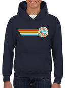 Retro Dippin' Dots Ice Cream Stripes - Cool Summer Graphic Youth's Hoodie