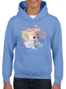 Retro Dippin’ Dots Delight - Colorful Ice Cream Treat Graphic Youth's Hoodie