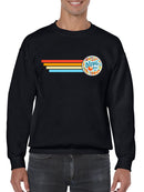 Retro Dippin' Dots Ice Cream Stripes - Cool Summer Graphic Men's Sweatshirt