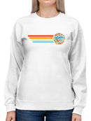 Retro Dippin' Dots Ice Cream Stripes - Cool Summer Graphic Women's Sweatshirt