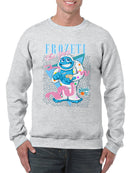 Frozeti the Yeti - Dippin’ Dots Fun Graphic Men's Sweatshirt