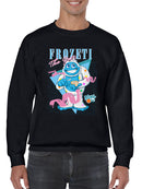 Frozeti the Yeti - Dippin’ Dots Fun Graphic Men's Sweatshirt