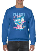 Frozeti the Yeti - Dippin’ Dots Fun Graphic Men's Sweatshirt