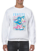 Frozeti the Yeti - Dippin’ Dots Fun Graphic Men's Sweatshirt
