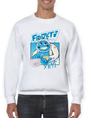 Frozeti the Yeti - Cool Dippin’ Dots Ice Cream Graphic Men's Sweatshirt
