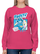 Frozeti the Yeti - Cool Dippin’ Dots Ice Cream Graphic Women's Sweatshirt
