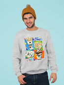 Colorful Dippin' Dots Ice Cream Treats - Fun Dessert Graphic Men's Sweatshirt
