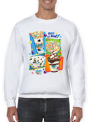 Colorful Dippin' Dots Ice Cream Treats - Fun Dessert Graphic Men's Sweatshirt