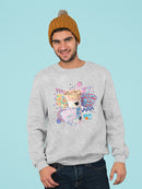 Retro Dippin’ Dots Delight - Colorful Ice Cream Treat Graphic Men's Sweatshirt