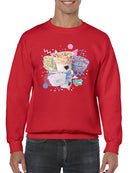 Retro Dippin’ Dots Delight - Colorful Ice Cream Treat Graphic Men's Sweatshirt