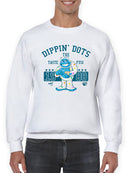 Taste the Fun Frozeti Dippin' Dots Retro Yeti Graphic Men's Sweatshirt
