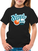 Retro Dippin' Dots Logo Graphic Tee - Ice Cream Lovers Graphic Youth's T-shirt