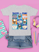 Taste the Fun - Dippin’ Dots Ice Cream Assorted Treats Graphic Youth's T-shirt