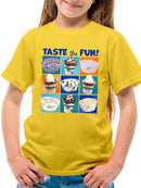 Taste the Fun - Dippin’ Dots Ice Cream Assorted Treats Graphic Youth's T-shirt