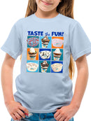 Taste the Fun - Dippin’ Dots Ice Cream Assorted Treats Graphic Youth's T-shirt