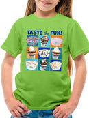 Taste the Fun - Dippin’ Dots Ice Cream Assorted Treats Graphic Youth's T-shirt