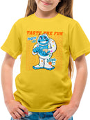 Taste the Fun - Frozeti Yeti Dippin' Dots Graphic Youth's T-shirt