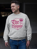 The Royals - Retro Gothic Crown Emoji Graphic Men's Sweatshirt