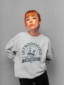 Introducing Happiness - Retro Laughing Emoji Women's Sweatshirt