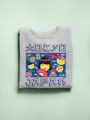 Japanese Streetwear Emoji - Geisha, Sushi, Ramen, Fuji Women's Sweatshirt